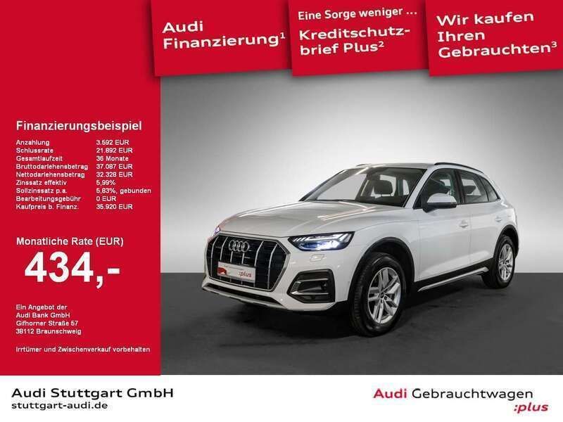 Weiß Gebraucht 2021 Audi Q5 Advanced SUV | 36.820 € (Etwas zu teuer) - Bild 1/2