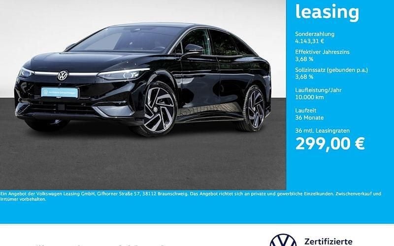 Schwarz Gebraucht 2024 VW ID.7 Pro Limousine | 44.822 € (Guter Preis) - Bild 1/4