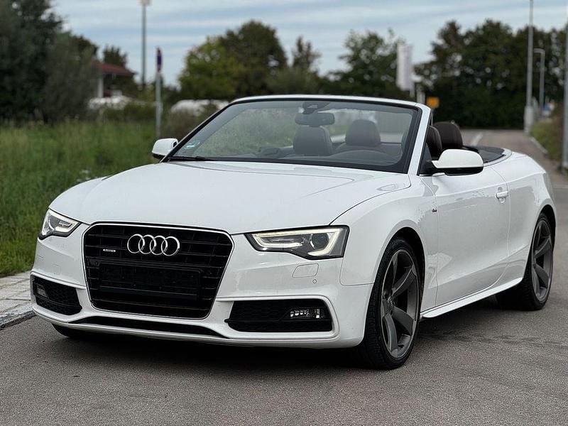 Weiß Gebraucht 2013 Audi A5 Cabriolet Sport Cabrio | 12.299 € (Guter Preis) - Bild 1/4