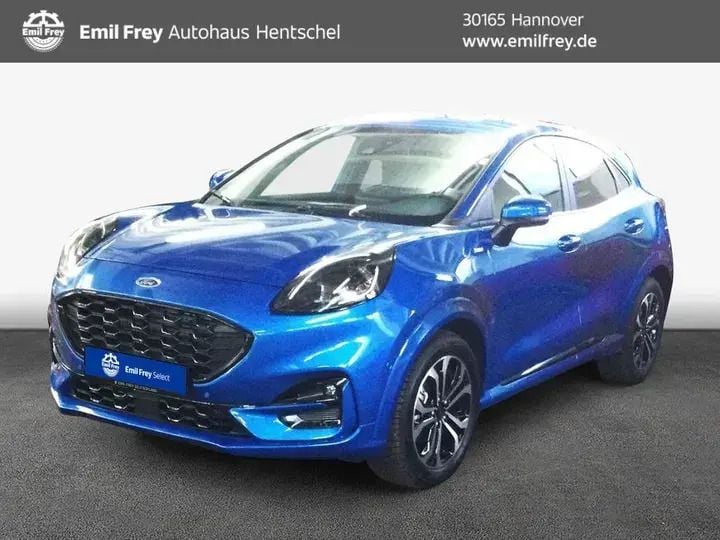 Desert island blue metallic Neu 2024 Ford Puma ST-Line X SUV | 24.900 € (Superpreis) - Bild 1/4