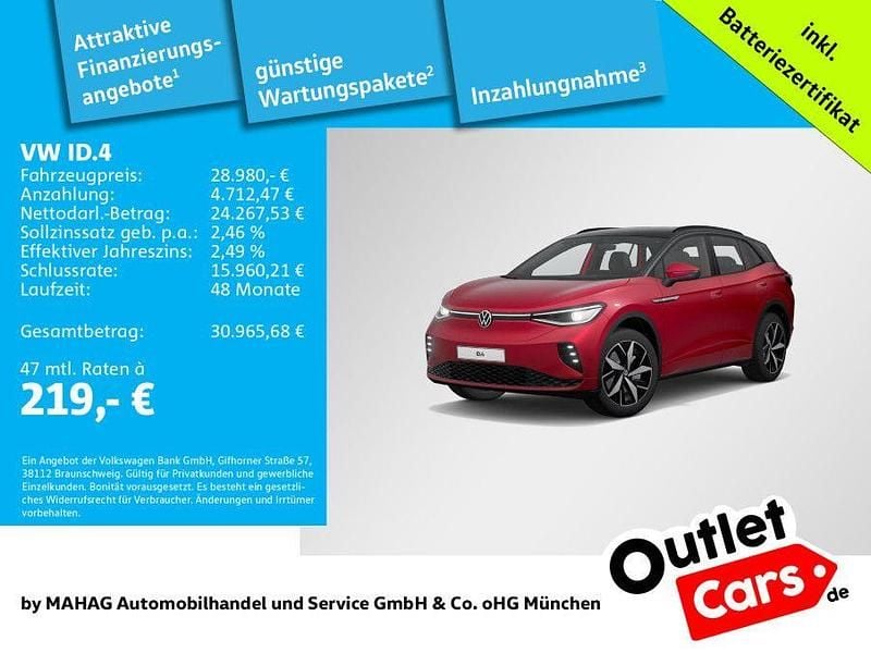 Gebraucht VW ID.4 GTX 219 kW (299 PS) 2021 Rot SUV