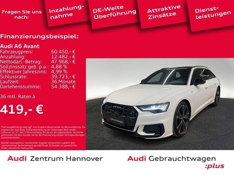 Gebraucht Audi A6 S-Line 204 PS (150 kW) 2024 Gletscherweiß metallic Kombi