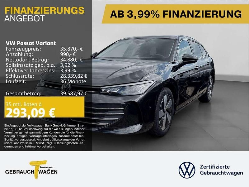 Schwarz Gebraucht 2024 VW Passat Business Kombi | 35.870 € (Superpreis) - Bild 1/4