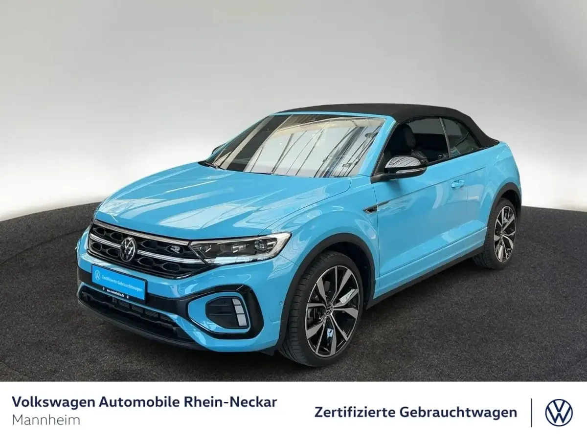 Gebraucht VW T-Roc Cabriolet R-line 150 PS (110 kW) 2023 Blau Cabrio