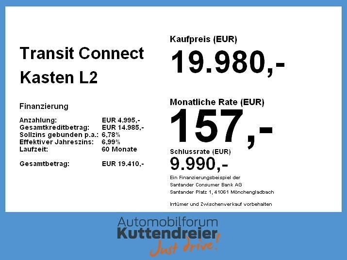 Gebraucht Ford Transit Connect Trend 120 PS (88 kW) 2021 Polarsilber metallic Van / Kleinbus
