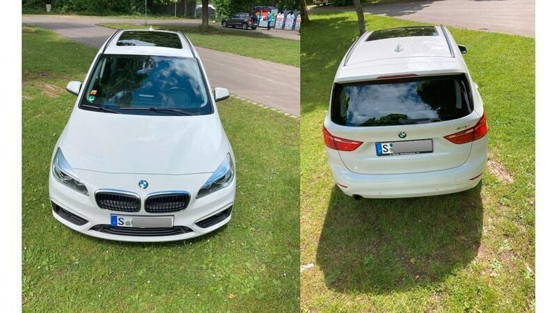 Weiß Gebraucht 2017 BMW 218 Gran Tourer Van / Kleinbus | 16.800 € (Fairer Preis) - Bild 1/4