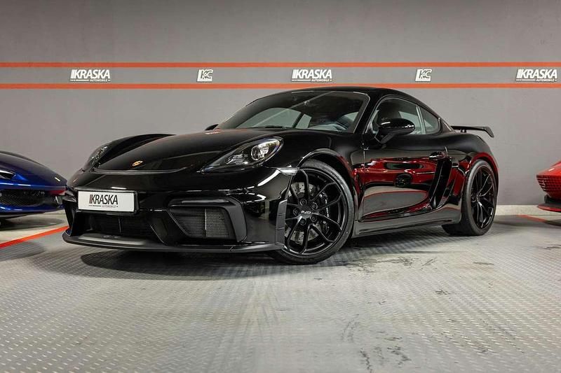 Tiefschwarz Gebraucht 2022 Porsche Cayman GT4 Sport Coupé | 107.950 € - Bild 1/4