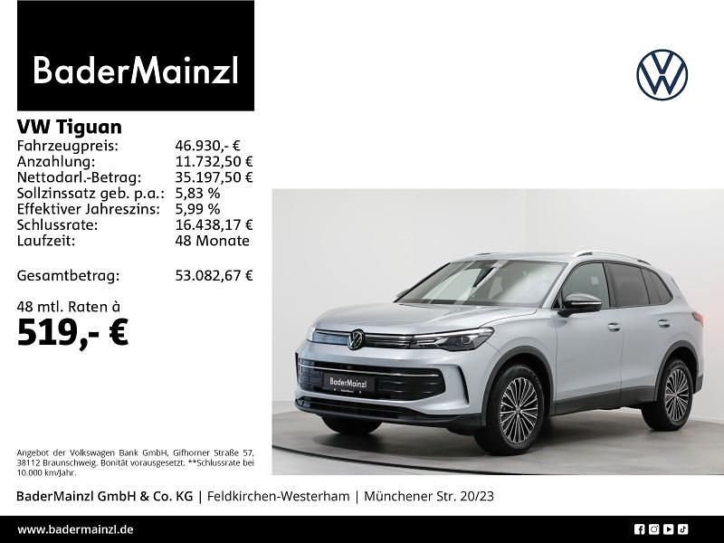 Silber Gebraucht 2025 VW Tiguan Goal SUV | 46.930 € (Superpreis) - Bild 1/3