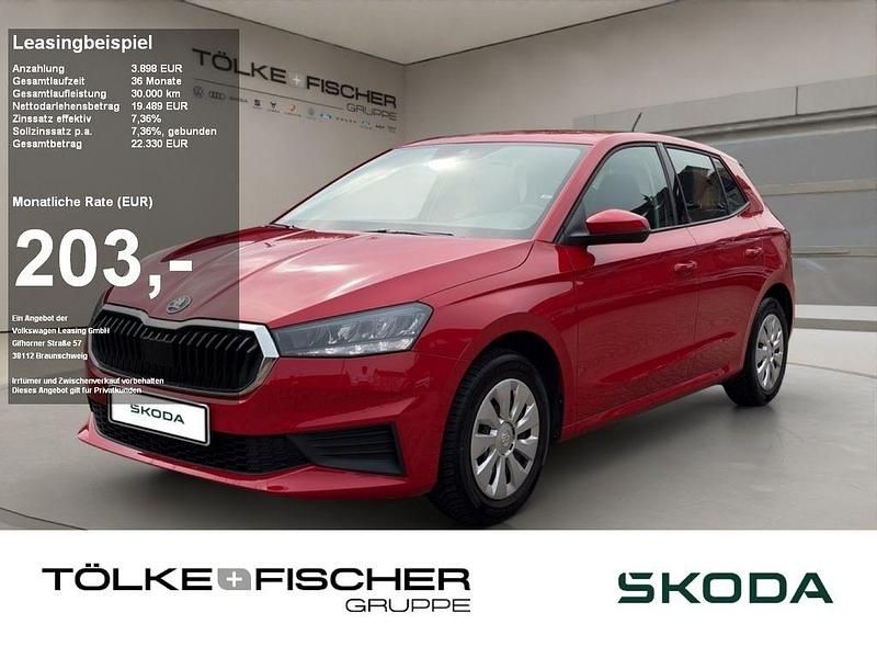 Rot Gebraucht 2022 Skoda Fabia Ambition Kleinwagen | 18.720 € (Fairer Preis) - Bild 1/4