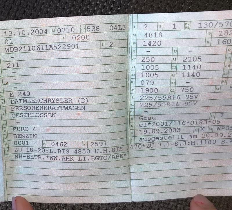 Gebraucht Mercedes E240 2004 Grau Limousine