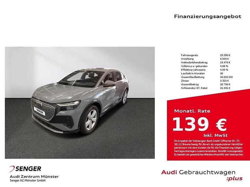 Grau Gebraucht 2022 Audi Q4 Sportback e-tron SUV | 29.980 € (Superpreis) - Bild 1/1