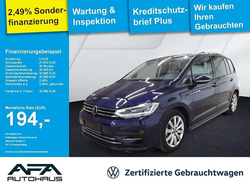 Atlantik blue metallic Gebraucht 2025 VW Touran Comfortline Van / Kleinbus | 31.983 € (Fairer Preis) - Bild 1/3
