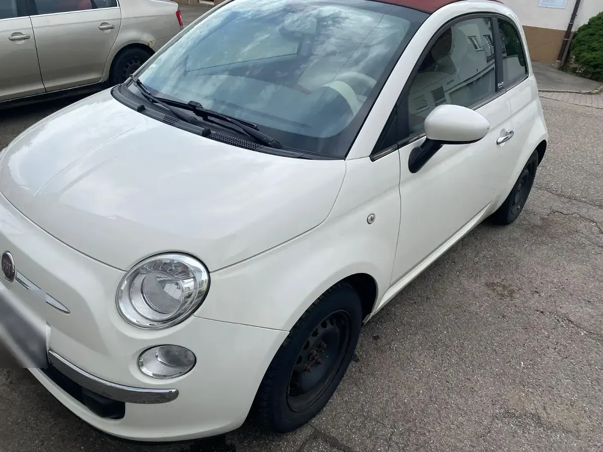Gebraucht Fiat 500C Lounge 69 PS (50 kW) 2010 Weiß Cabrio