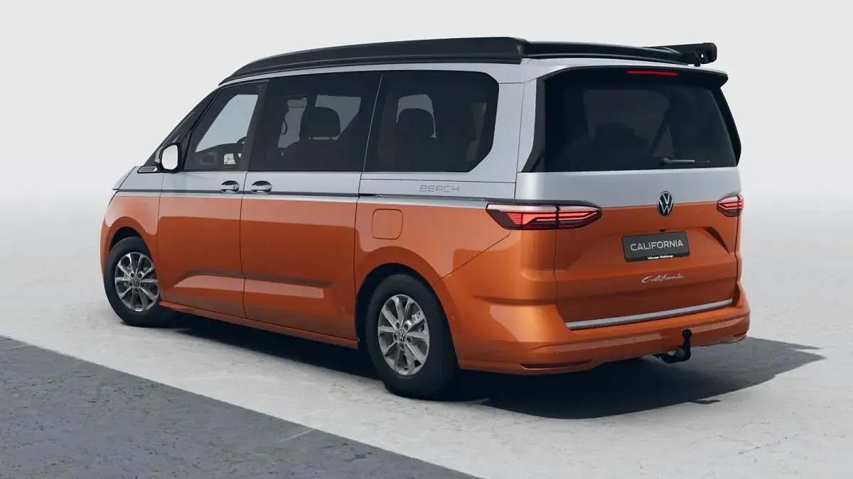 Neu VW California Highline 150 PS (110 kW) 2025 Monosilber metallic / energeticorange metallic dach schwarz Van