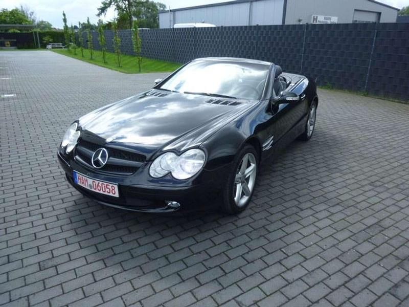 Obsidianschwarz metallic Gebraucht 2002 Mercedes SL500 Cabrio | 24.900 € (Guter Preis) - Bild 1/4