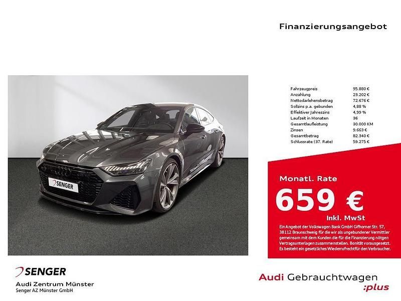 Daytonagrau perleffekt Gebraucht 2022 Audi RS7 Sportback Ambiente Kleinwagen | 95.880 € (Fairer Preis) - Bild 1/4