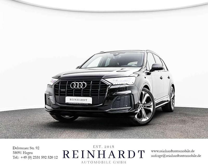 Mythosschwarz metallic Gebraucht 2023 Audi Q7 S-Line SUV | 66.070 € (Guter Preis) - Bild 1/3