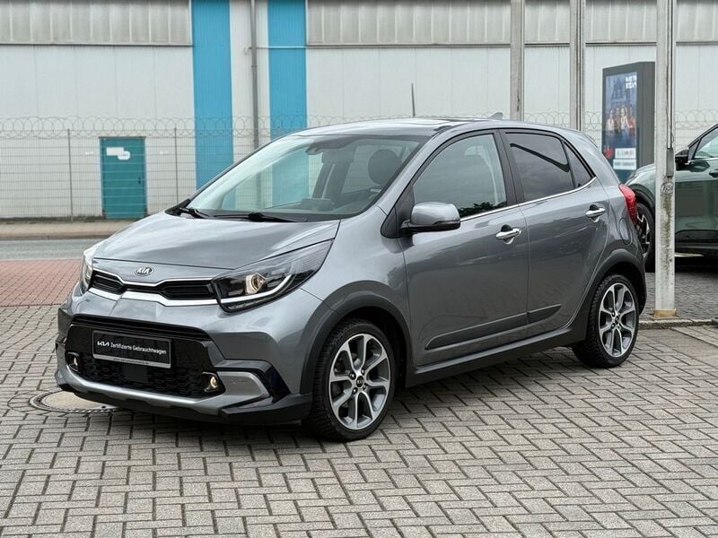 Grau Gebraucht 2021 Kia Picanto X-Line Kleinwagen | 14.680 € (Fairer Preis) - Bild 1/4