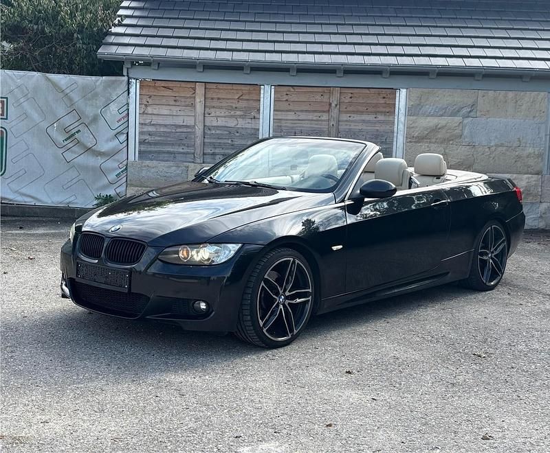 Schwarz Gebraucht 2007 BMW 325 Cabriolet M Sport Cabrio | 8.999 € (Etwas zu teuer) - Bild 1/4