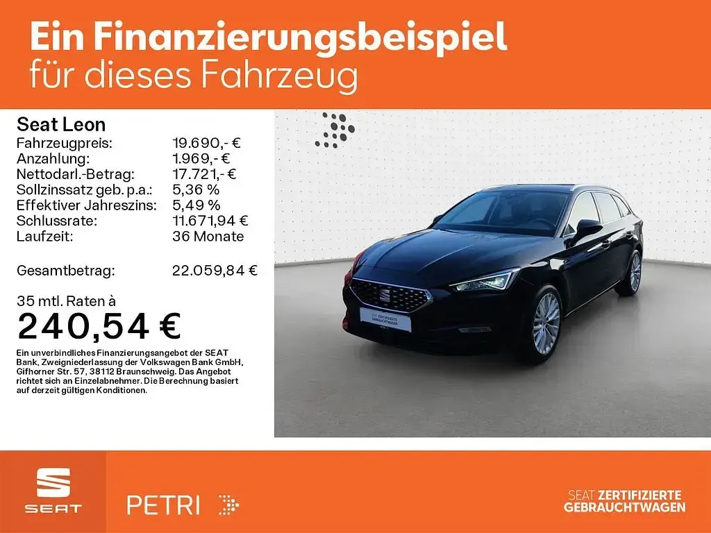 Gebraucht Seat Leon XCELLENCE 150 PS (110 kW) 2021 Schwarz Kombi