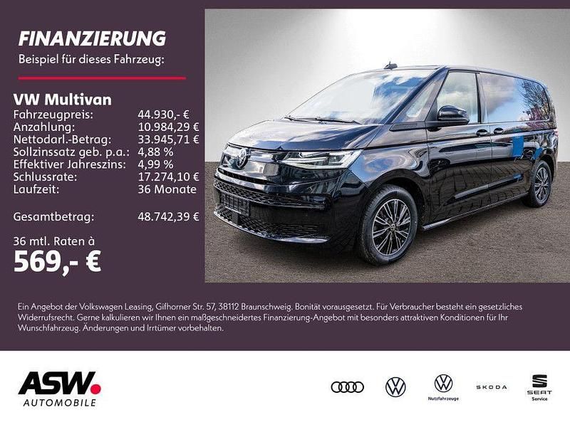 Schwarz Gebraucht 2022 VW Multivan Van | 44.930 € (Guter Preis) - Bild 1/4