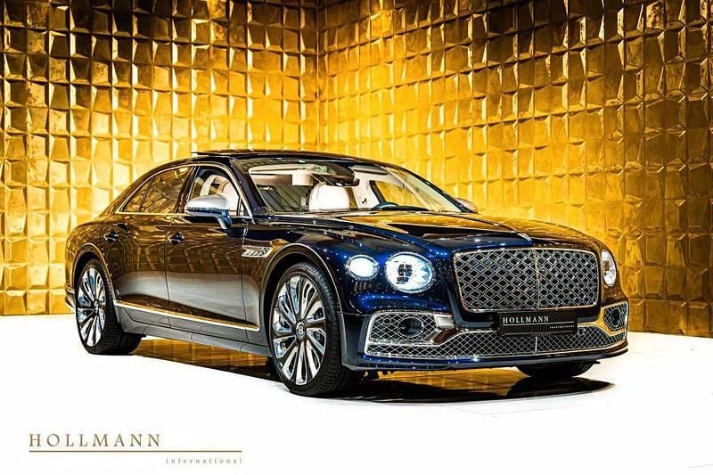 Dark sapphire Neu 2025 Bentley Flying Spur Mulliner Limousine | 285.005 € (Teuer) - Bild 1/4