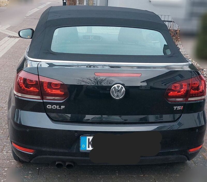 Schwarz Gebraucht 2015 VW Golf Cabriolet LOUNGE Cabrio | 8.690 € (Superpreis) - Bild 1/4