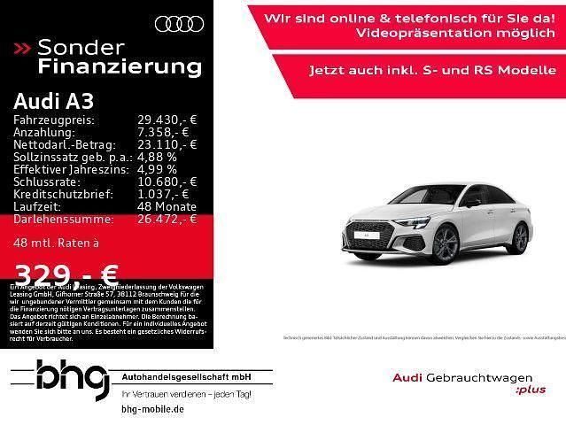 Weiß Gebraucht 2022 Audi A3 S-Line Limousine | 29.430 € (Fairer Preis) - Bild 1/2
