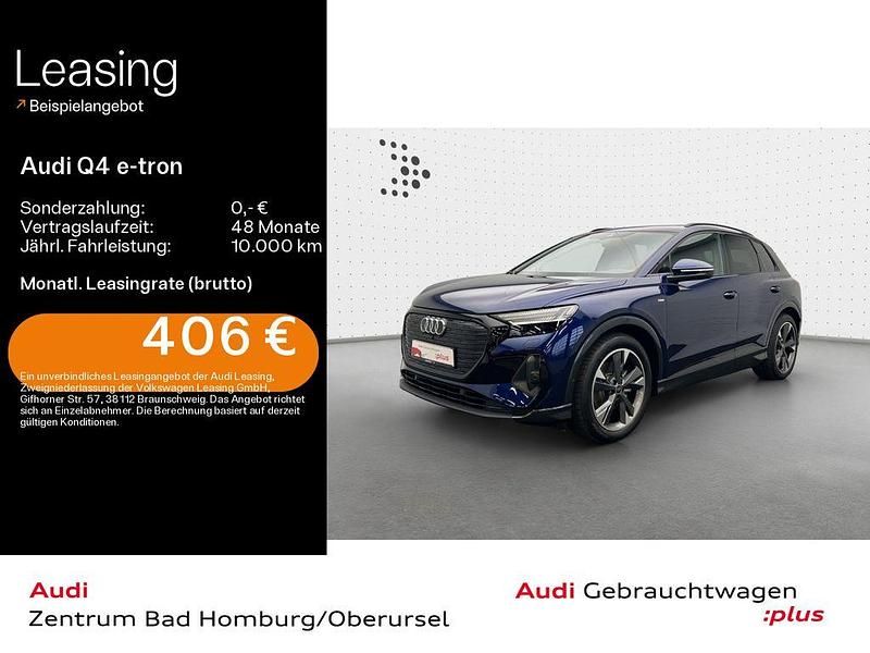 Navarrablau metallic Gebraucht 2025 Audi Q4 e-tron S-Line SUV | 43.690 € (Teuer) - Bild 1/4