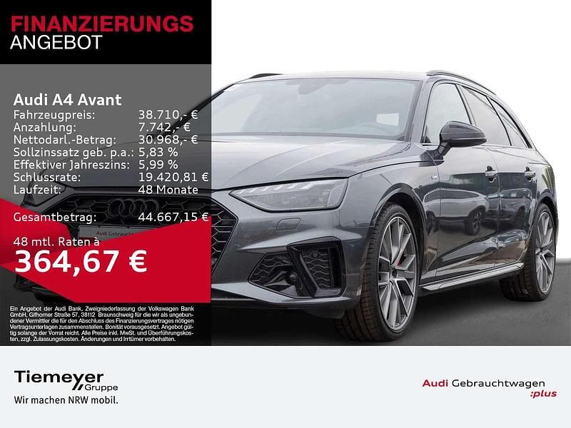 Daytonagrau perleffekt Gebraucht 2024 Audi A4 S-Line Kombi | 38.710 € (Fairer Preis) - Bild 1/3