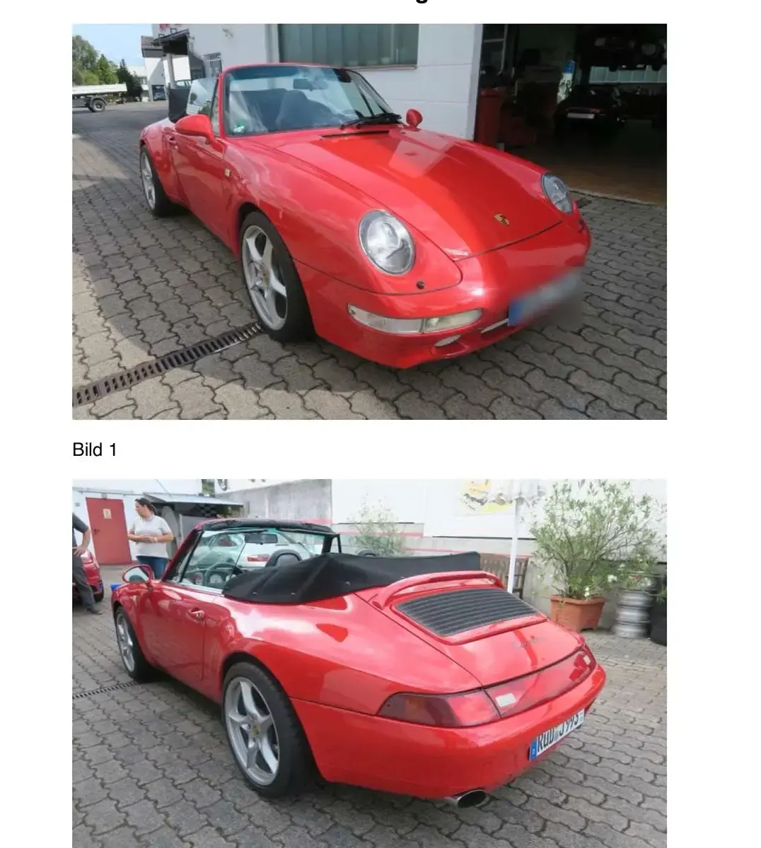 Gebraucht Porsche 993 286 PS (210 kW) 1996 Rot Cabrio