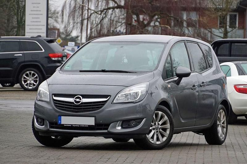 Grau Gebraucht 2016 Opel Meriva drive Van / Kleinbus | 8.890 € (Fairer Preis) - Bild 1/4