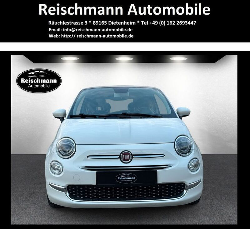Weiß Gebraucht 2019 Fiat 500 Lounge Kleinwagen | 11.980 € (Etwas zu teuer) - Bild 1/4