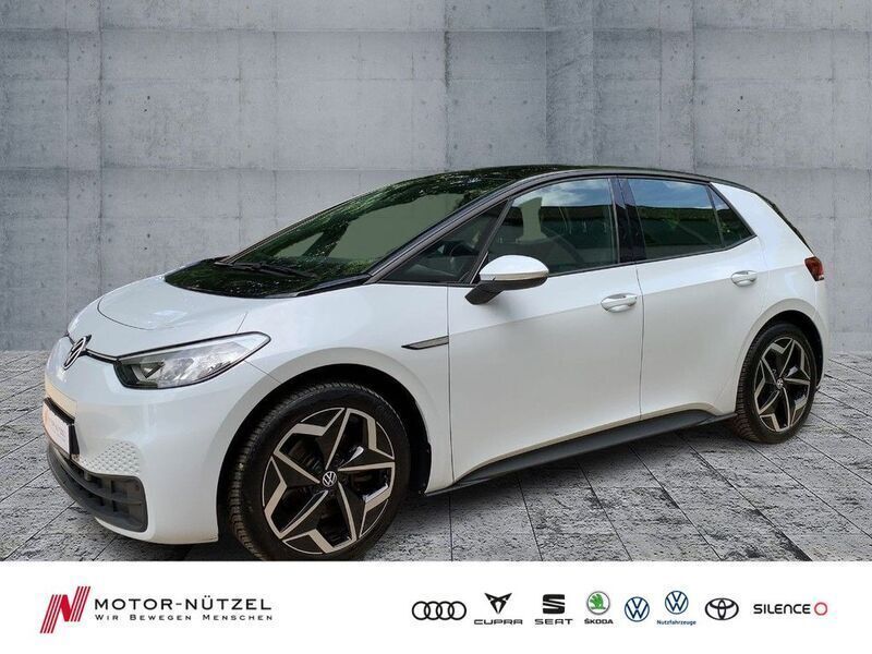 Gletscherweiß metallic Gebraucht 2021 VW ID.3 Pure Kleinwagen | 20.430 € (Guter Preis) - Bild 1/4