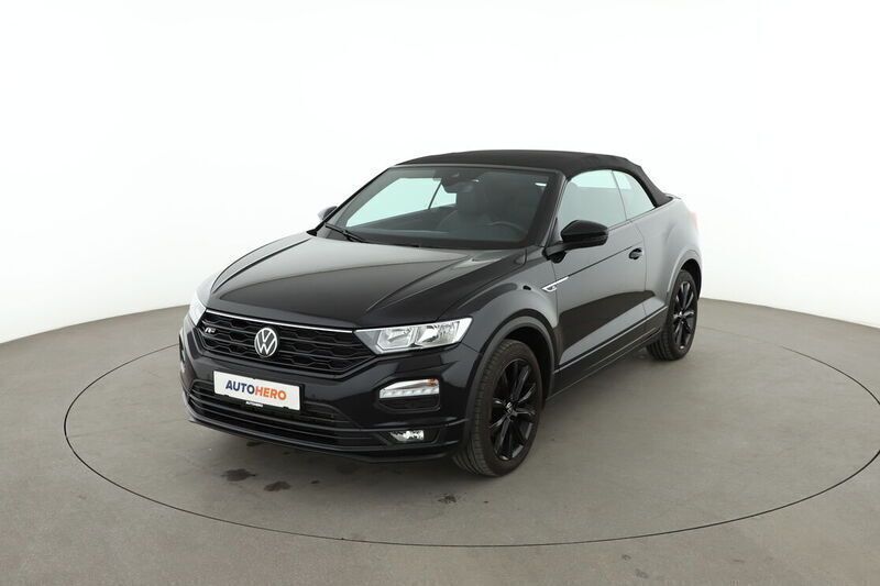 Schwarz Gebraucht 2021 VW T-Roc Cabriolet R-line Cabrio | 23.750 € (Guter Preis) - Bild 1/4