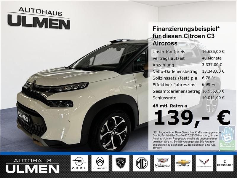 Weiß Gebraucht 2023 Citroën C3 Aircross PureTech SUV | 16.685 € (Fairer Preis) - Bild 1/4
