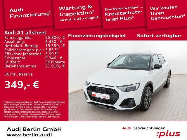 Gebraucht Audi A1 S-Line 110 PS (80 kW) 2023 Gletscherweiß metallic Kleinwagen