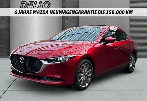 Neu Mazda 3 Exclusive-Line 140 PS (102 kW) 2026 Magmarot metallic Limousine