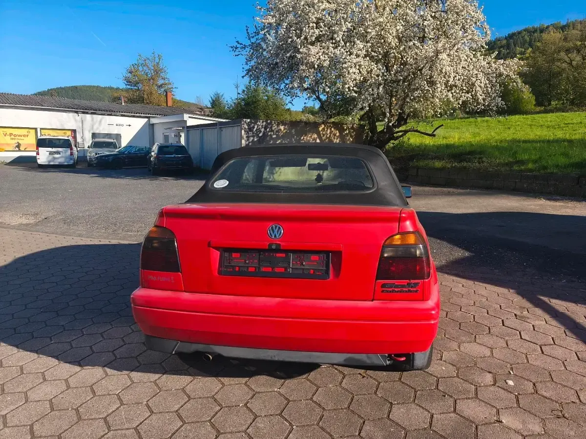Brugt VW Golf Cabriolet 90 HK (66 kW) 1995 Rød Cabriolet