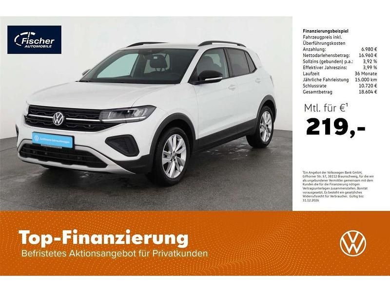 Weiß Gebraucht 2025 VW T-Cross Goal SUV | 23.940 € (Guter Preis) - Bild 1/3
