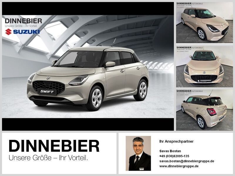 Caravan ivory metallic zyl Neu 2024 Suzuki Swift Comfort Kleinwagen | 18.790 € - Bild 1/1