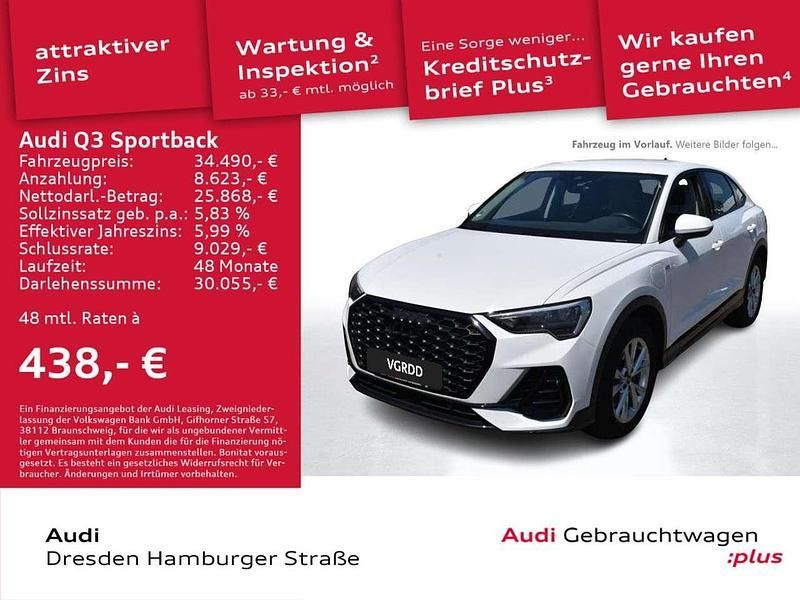 Ibisweiß Gebraucht 2022 Audi Q3 S-Line SUV | 34.490 € (Fairer Preis) - Bild 1/3