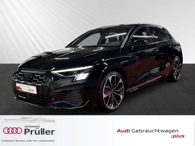 Mythosschwarz metallic (schwarz) Gebraucht 2024 Audi S3 Sport Limousine | 51.400 € (Teuer) - Bild 1/4