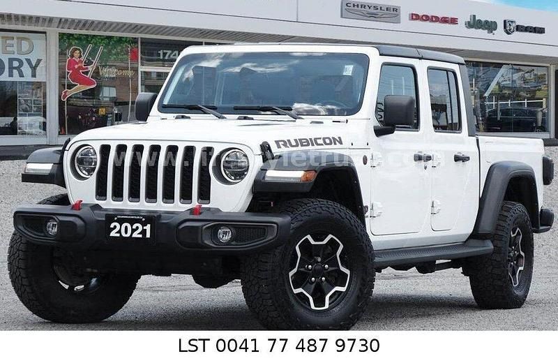 Weiß Gebraucht 2021 Jeep Gladiator Rubicon SUV | 38.808 € (Fairer Preis) - Bild 1/4