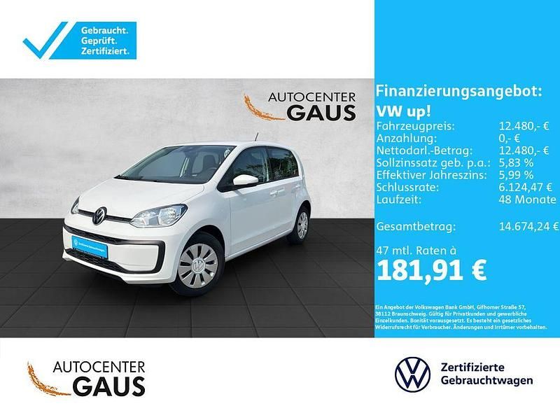 Weiß Gebraucht 2022 VW up! Kleinwagen | 12.480 € (Fairer Preis) - Bild 1/4