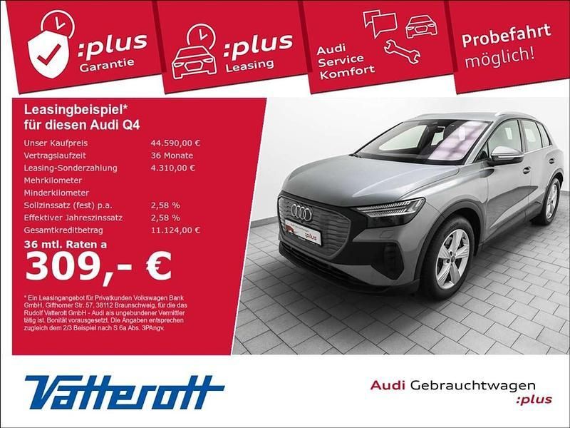 Taifungrau metallic Gebraucht 2024 Audi Q4 e-tron Ambiente SUV | 44.590 € (Superpreis) - Bild 1/4