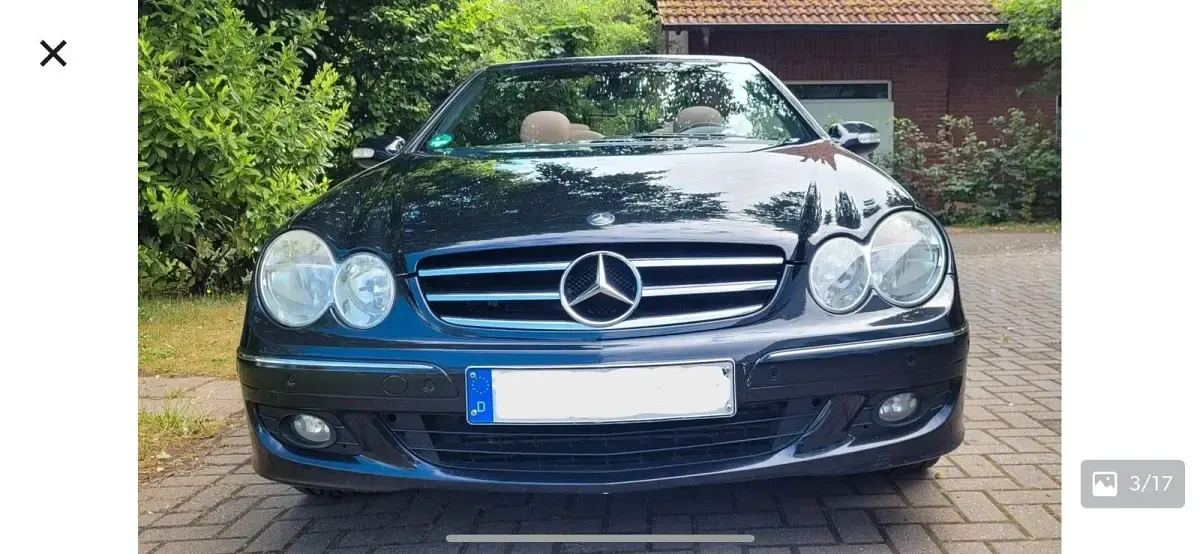 Używany Mercedes CLK200 183 KM (134 kW) 2007 Czarny Kabriolet