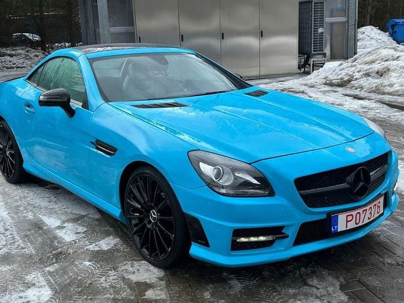 Gebraucht Mercedes SLK250 204 PS (150 kW) 2015 Blau Cabrio