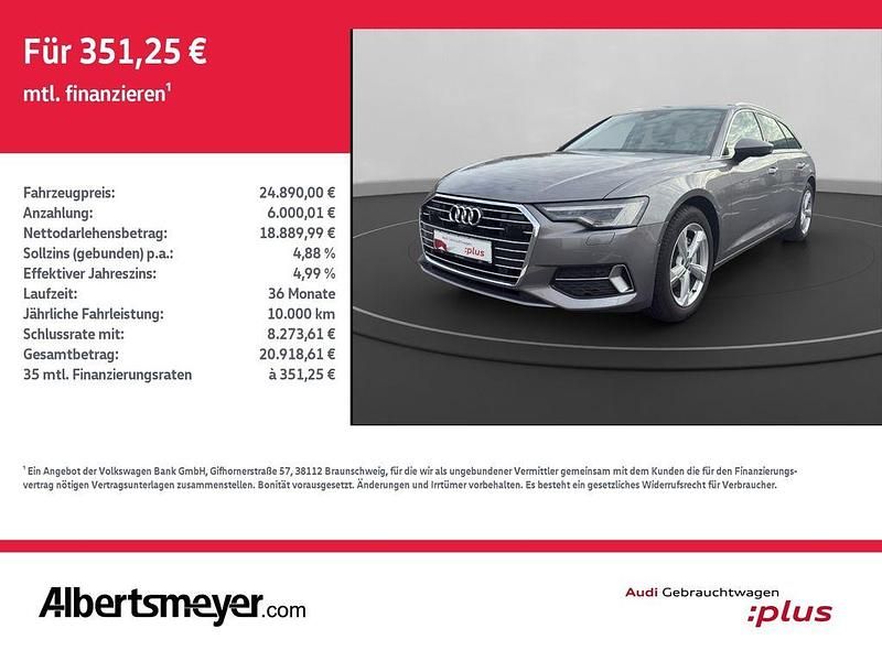 Taifungrau metallic Gebraucht 2020 Audi A6 Sport Kombi | 24.890 € (Superpreis) - Bild 1/4