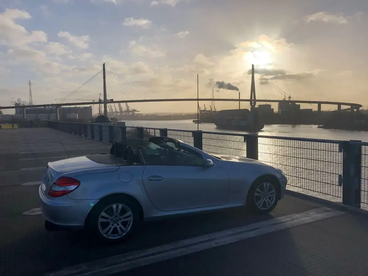 Gebraucht Mercedes SLK200 163 PS (119 kW) 2004 Silber Cabrio